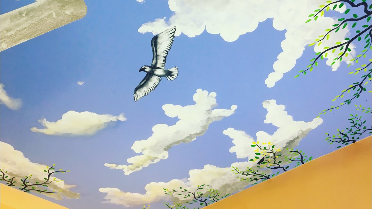 How to paint clouds on Your ceilings . Sky clouds ceilings design for ...