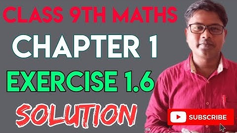 NCERT MATHS CLASS 9 | NUMBER SYSTEM SOLUTION Ex 1.6 | ACADEMIA | NCERT SOLUTION BY RAVI SIR