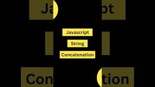 String Concatenation in Javascript String Concat