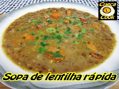 Vídeo: Como Fazer Sopa De Lentilha