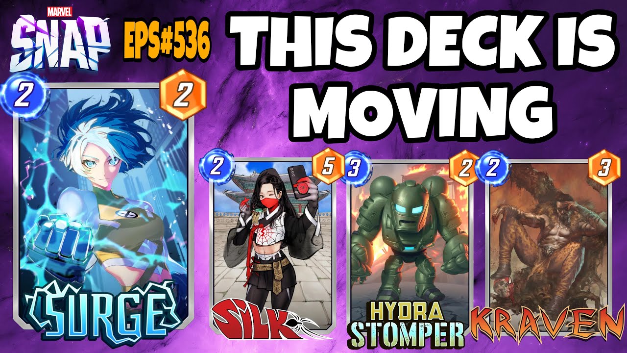 This Deck is ALWAYS Moving – Surge + Stomper Combo! | Marvel Snap Replay Episode 536