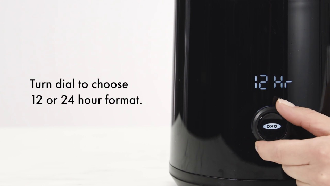 How to Set the Time on the OXO Brew 9Cup Coffee Maker YouTube