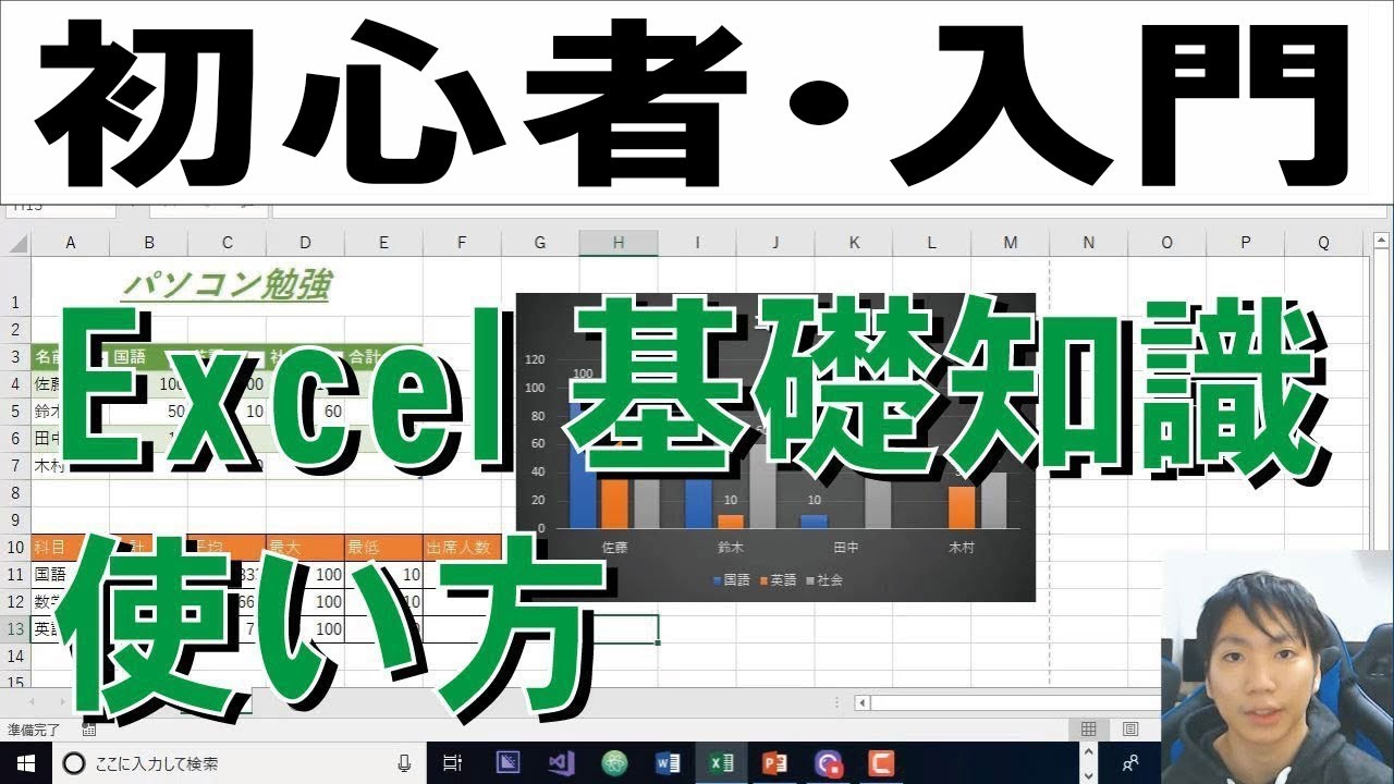 21年excelの使い方 初心者入門講座 完全版 Youtube