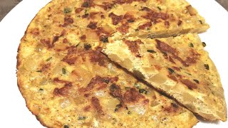 omelette aux pommes de terre اوملات بالبطاطا سريعة و روعة