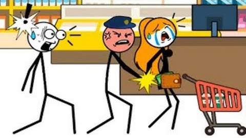 Thief Puzzle (WEEGOON) Level 40-55 Android Gameplay Walktrough - Funny Stickman Brain Puzzle Game