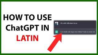 How to Use Chat GPT in Latin in 2024 screenshot 1