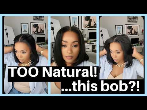 This Is My Hair… But It’s Actually a 7x5 Glueless Yaki Straihgt Bob Wig! 😳 BeautyForeverHair
