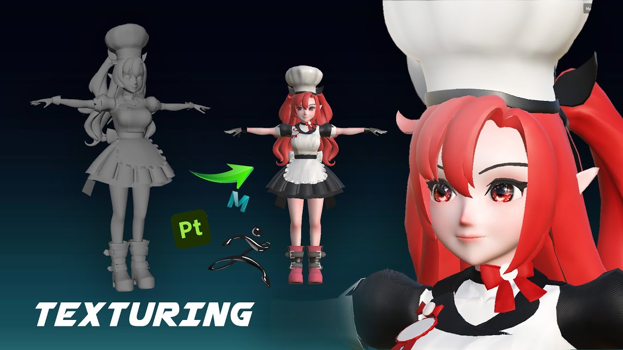 substance painter tutorial | stylized character texturing in substance ...