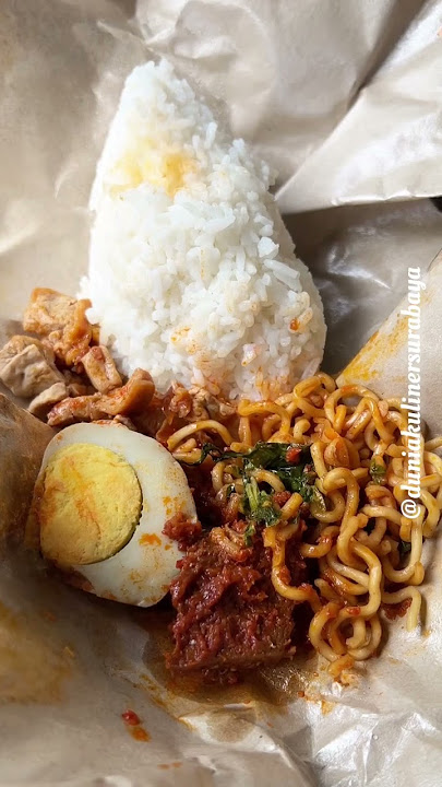 CUMA NASI BUNGKUS TAPI SEDEPPP #duniakulinersurabaya