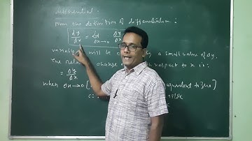 Mathematics for Physics -Differentiation | Dr Mohan L Verma