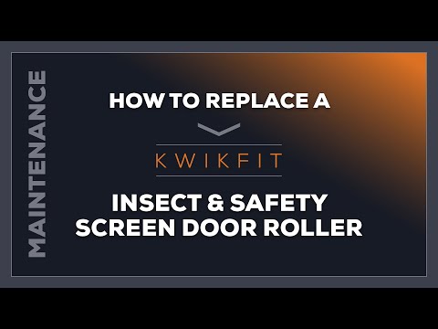 How to replace a insect or safety door screen door roller