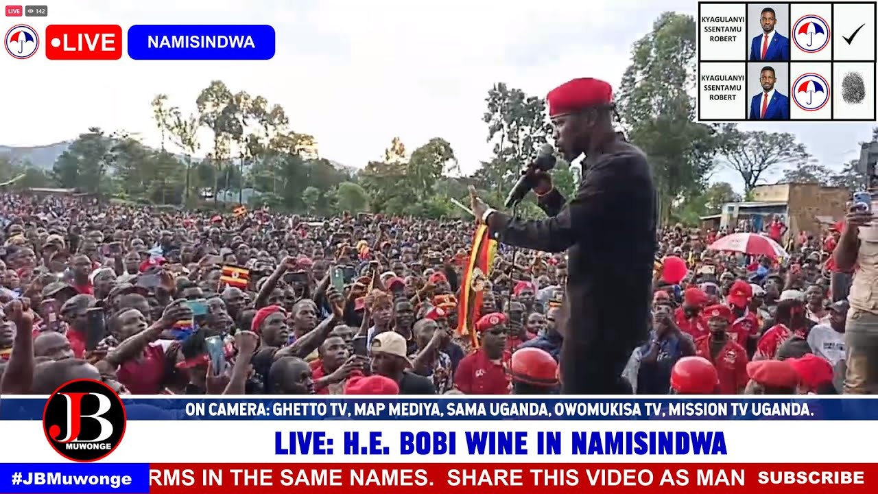 Bobiwine’s  Powerful Speech in Namisindwa before a massive Crowd that has scared the Regime.