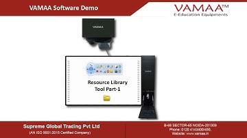 VAMAA Interactive Whiteboard Software Demo(Resource Library Tool Part-1)
