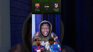 Barcelona vs Atletico Madrid. Can Barca do d ramatanda. Your score prediction ? #viral #fyp #shorts