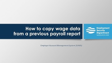 How to copy wage data from a previous payroll report