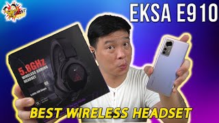 The BEST Wireless Gaming Headset for Mobile Gaming and Desktop Gaming! Eksa E910!