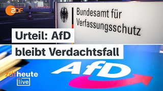 Warum die AfD rechtsextremistischer Verdachtsfall bleibt - Analyse bei ZDFheute live