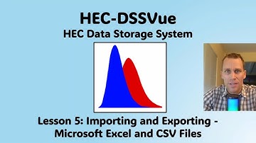 HEC DSSVue Lesson 5 - Importing and Exporting - Microsoft Excel and CSV Files