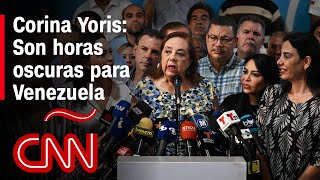 Entrevista a Corina Yoris, aspirante a la presidencia: “Son horas muy oscuras para Venezuela”
