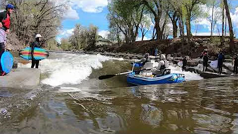 Boat Flip Scout Wave, Salida 800 CFS