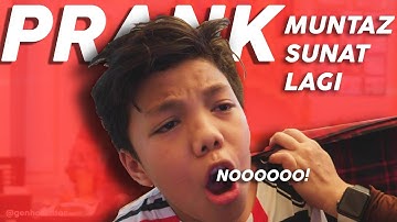 PRANK MUNTAZ SUNAT REVISION **he was shocked and cried** #PrankGenHalilintar