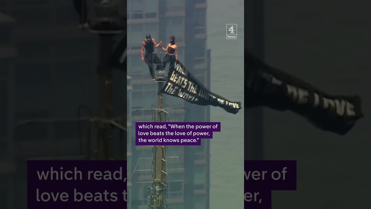 Russian couple climb Empire State Building