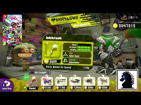 NS Splatoon 2 - Ammo Knights Update #1 - The Inkbrush