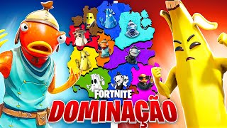 FORTNITE DOMINAÇÃO: QUEM CONQUISTA A ILHA? PEIXOTO X BANANA