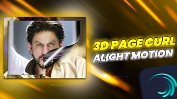 3D Page Curl Effect Alight Motion | Ae Inspired Page Curl Effect xml | #Short #Alightmotion