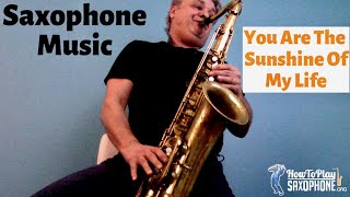 Video-Miniaturansicht von „You Are The Sunshine Of My Life - Saxophone Music & Backing Track“