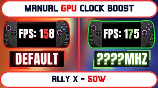 ROG Ally X GPU Clock Tuning: Get the Best Performance with This Tweak! screenshot 5