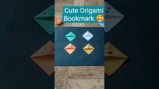 DIY CUTE Origami Bookmark TUTORIAL!#shorts #viral #diy#origami​ #bookmark​#trendindshorts #viralnow