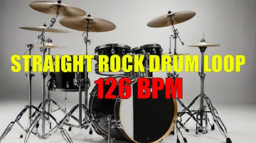 STRAIGHT ROCK DRUM LOOP / 126 BPM