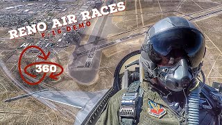 360 VR Cockpit View | F16 Demo Reno Air Races 2018