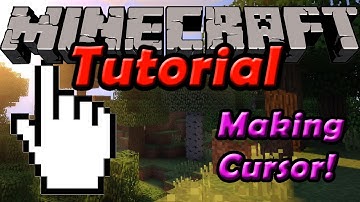 How to build a cool mouse cursor in minecraft