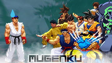 Ryu Alpha refuses to give up! vs Everyone! Part 2. Street Fighter Mugen Multiverse