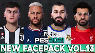 PES 2021 NEW FACEPACK VOL 13 BY JONATHAN FACEMAKER