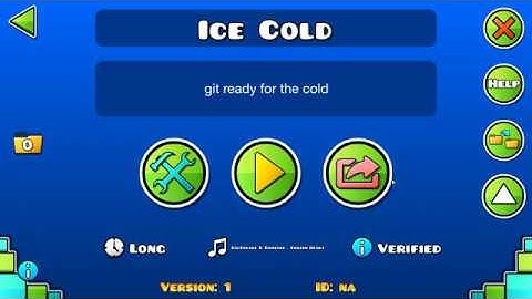 Geometry Dash Layout - Ice Cold