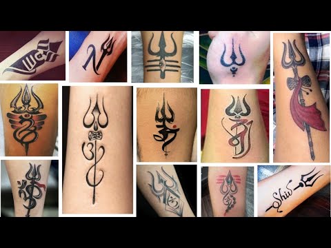 Different tattoo of Trishul beautiful unique and simple and easy to make -  YouTube