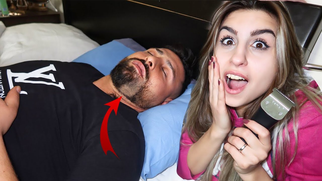 مقلب حلقت دقن ريتشو وهو نايم😱 راحت كلها وصار بشع كتير😭 عصب وتحول لمجنون رسمي| ريتشو وننوش