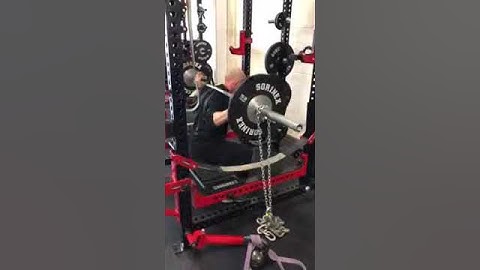Dynamic Effort Box Squat (chains)