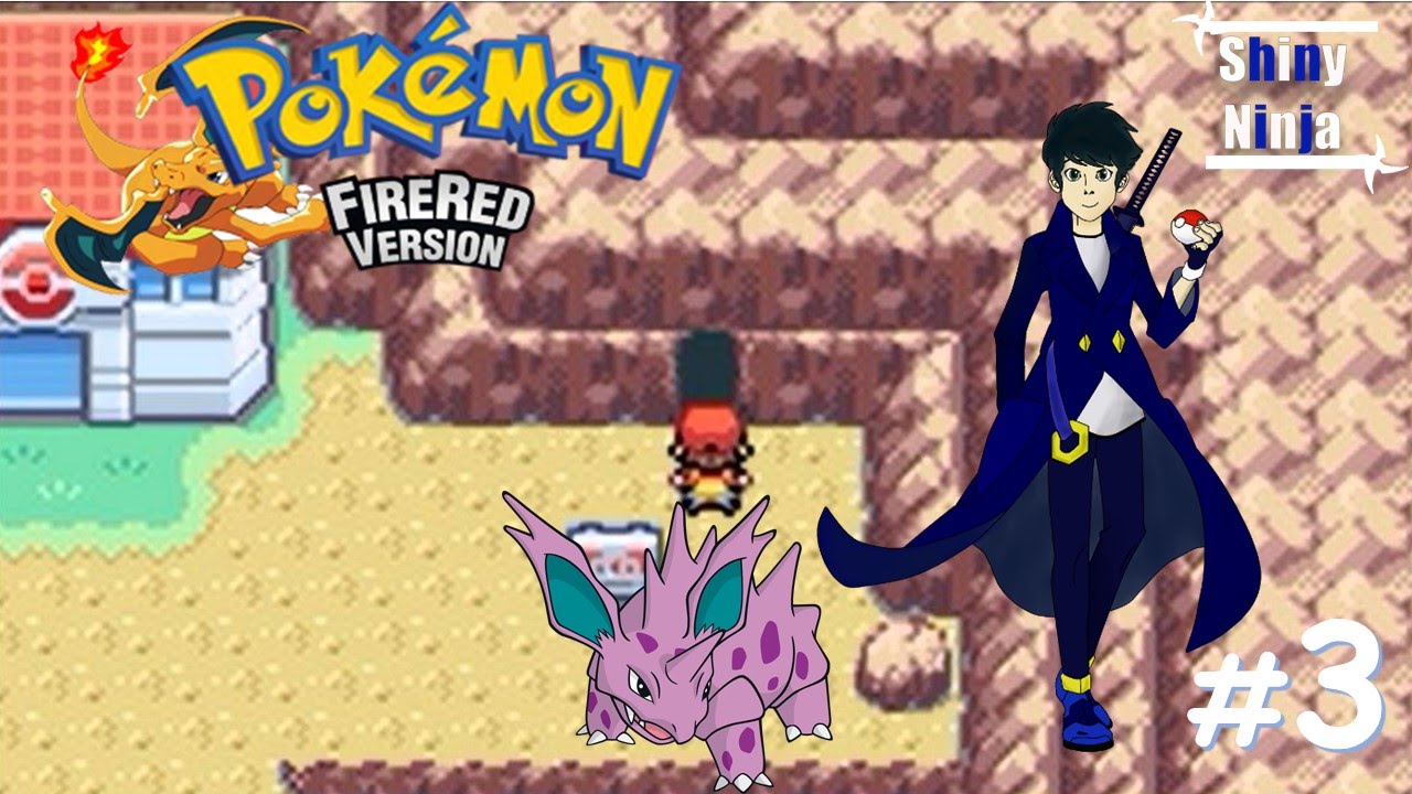 Pokemon Fire Red 3 Capturando Nidoran, Moon Stone !! YouTube
