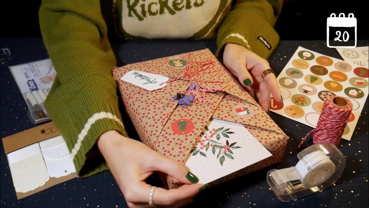 ASMR 🎄 Emballage d'un cadeau comme si j'étais experte (🤫)