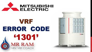 MITSUBISHI VRF ERROR CODE 1301 [ ENGLISH ]