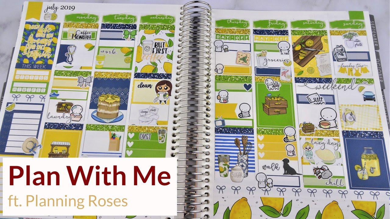 Plan With Me 2019 - "Lemon" - ft. Planning Roses