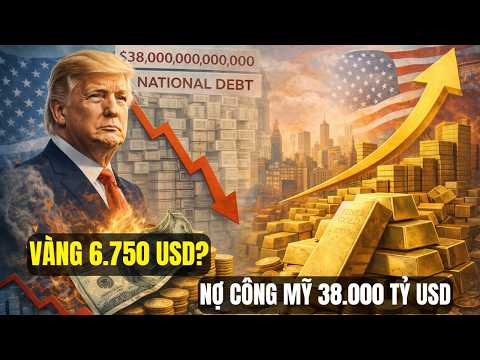 Dự Báo Giá Vàng 6.750 USD Trước Bầu Cử Mỹ: USD Suy Yếu, Nợ Công Mỹ 38 Nghìn Tỷ USD Đẩy Vàng Tăng?