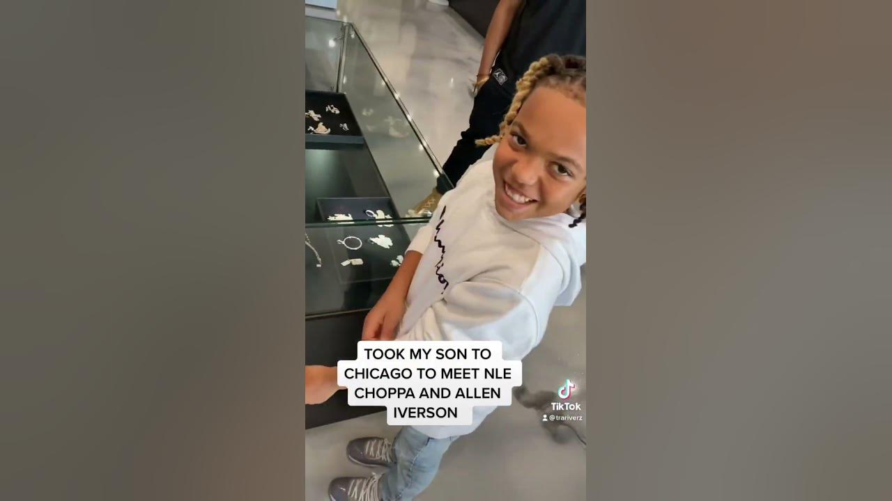 NLE CHOPPA & ALLEN IVERSON IN CHICAGO MEET AND GREET WITH MY SON 