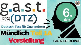 6- Deutsch-Test Für Zuwanderer Dtz A2-B1 Mündlich 1A - Vorstellung Über Sich Sprechen