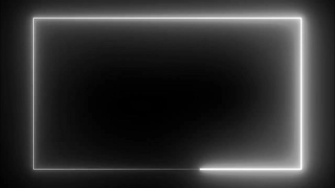 White Neon Frame Stock Video Footage for Free Download