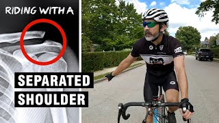 Can you ride with a separated shoulder?  Injury timeline, recovery, and training process